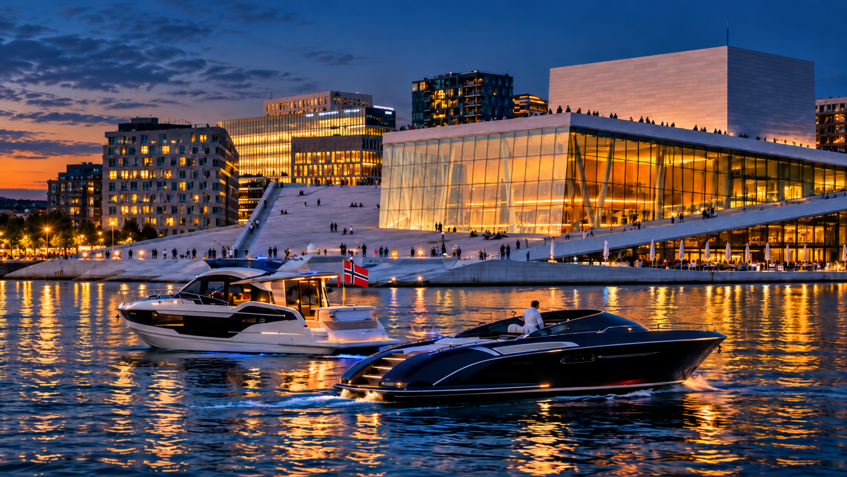 Oslo coastline with a yacht — illustrative image
